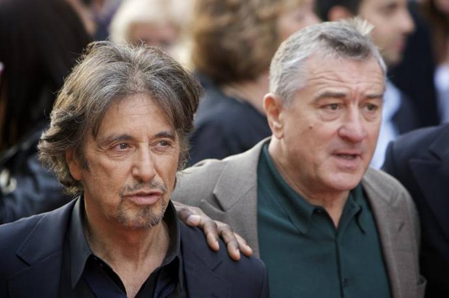 Al Pacino e Robert De Niro arrivano alla prima londinese del film  &#39;Righteous Kill&#39;, 2008. (Ap) 